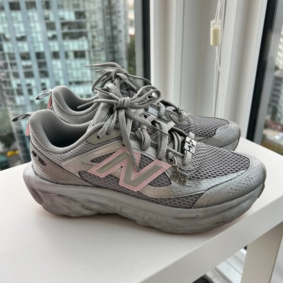 GANNI x New Balance Silver and Pink FFT Trainers - Picture 2 of 9